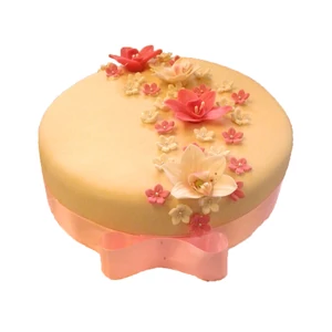 Virágos torta